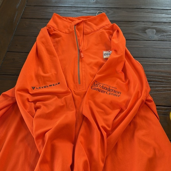 Levelwear Houston Open Women's Orange Half-Zip Pullover Large Golf - Picture 9 of 9